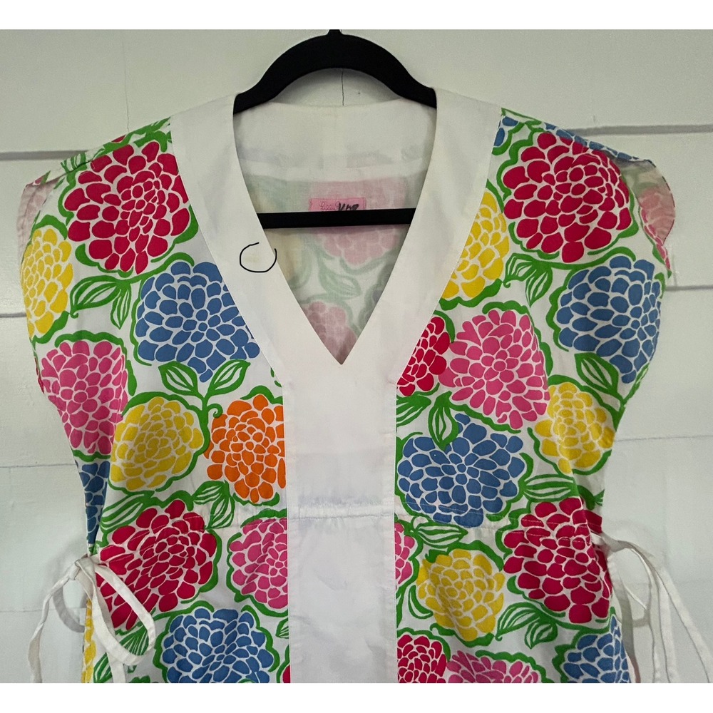 Lilly Pulitzer Floral V-Neck Shift Dress Multi-Color Size 6 - Picture 2 of 6